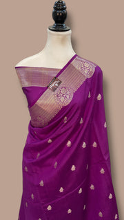 Pure Chiniya Silk Handloom Banarasi Saree - The Handlooms