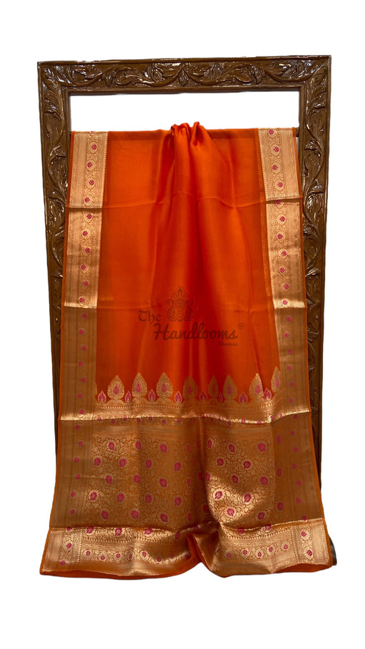 Pure Kora Silk Handloom Banarasi Saree - The Handlooms