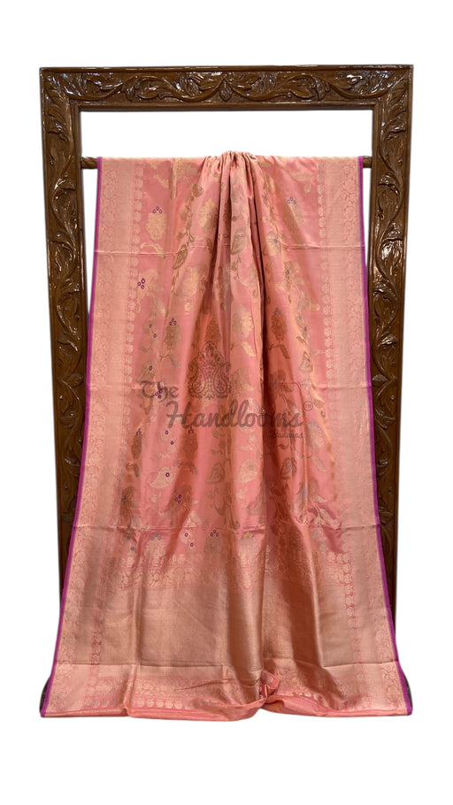 Ektara Pure Katan Silk Banarasi Handloom Saree - All Over Kadiyal Jaal Work - The Handlooms