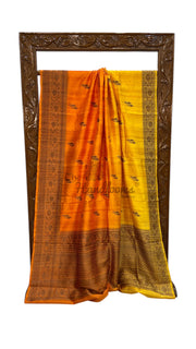 Pure Raw Silk Handloom Banarasi Saree - The Handlooms