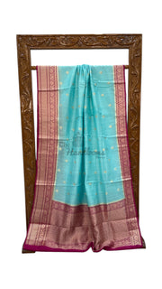 Moonga Georgette Handloom Banarasi Saree - The Handlooms
