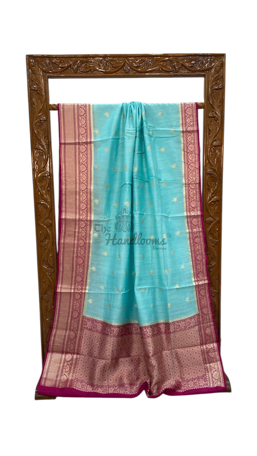 Moonga Georgette Handloom Banarasi Saree - The Handlooms