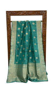 Pure Katan Silk Banarasi Handloom Saree - All Over Boota Work - The Handlooms