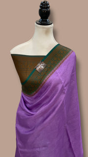 Pure Tussar Silk Handloom Banarasi Saree - The Handlooms