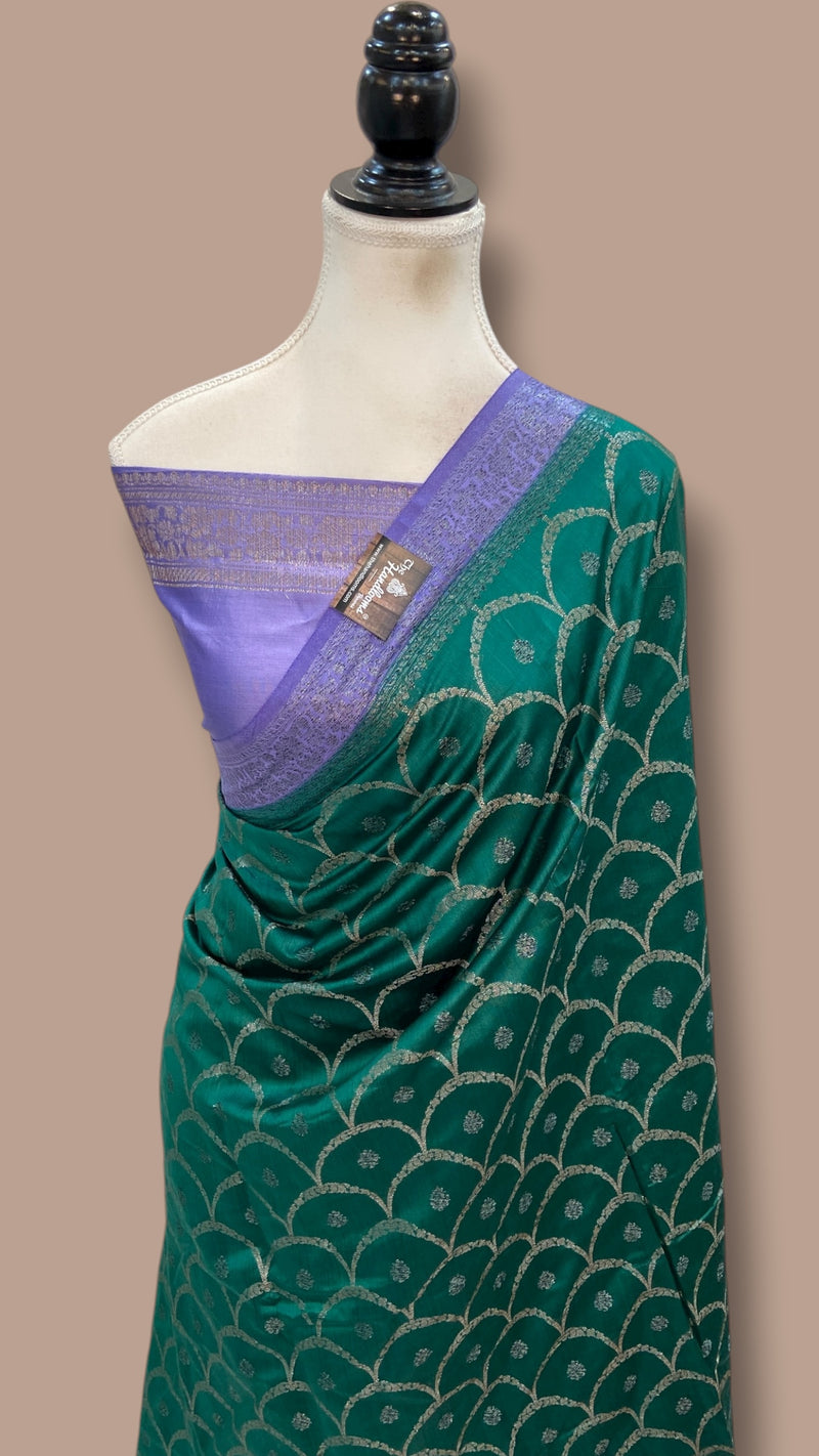 Pure Chiniya Silk Handloom Banarasi Saree - The Handlooms