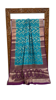 Pure Chiniya Silk Handloom Banarasi Saree - The Handlooms