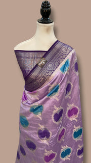 Pure Chiniya Silk Handloom Banarasi Saree - The Handlooms