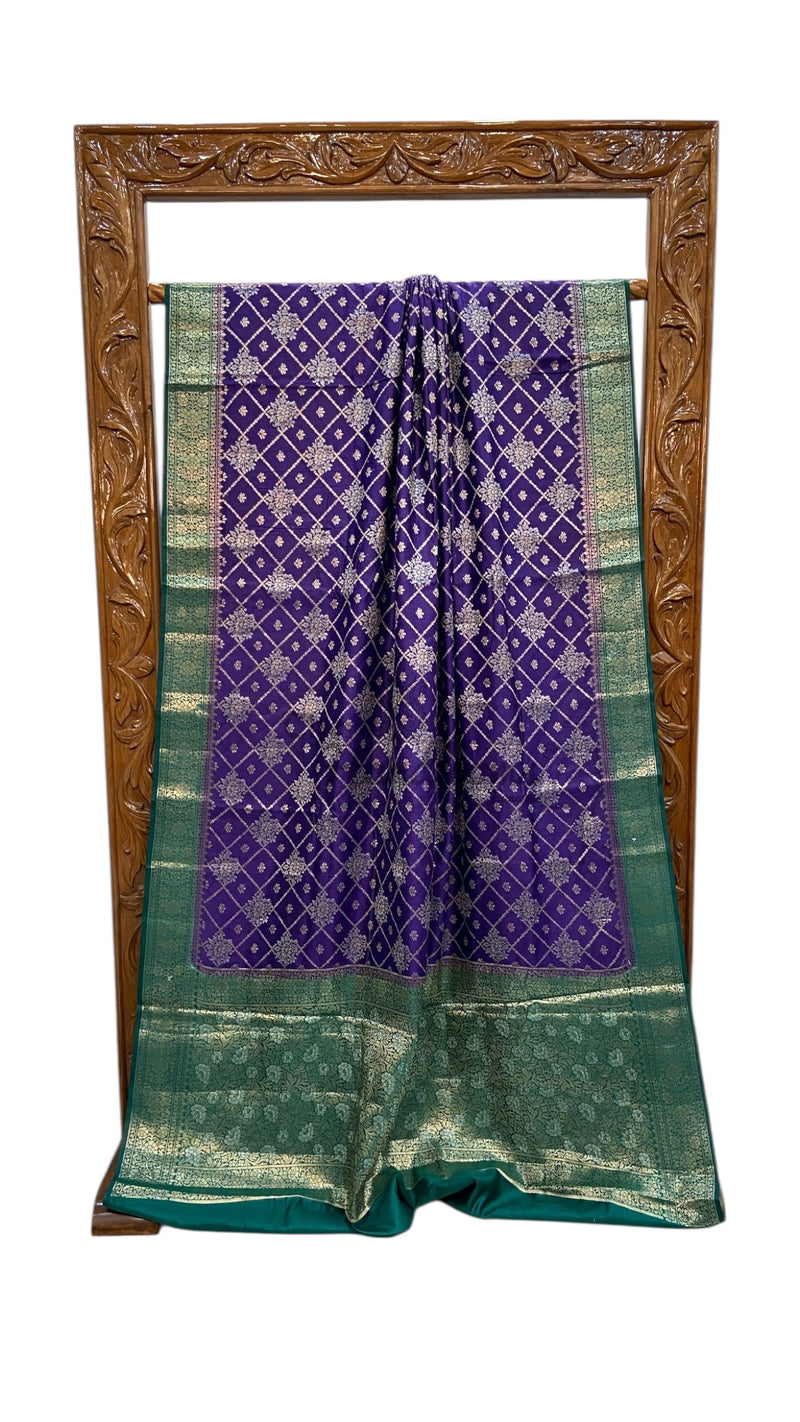 Pure Chiniya Silk Handloom Banarasi Saree - The Handlooms
