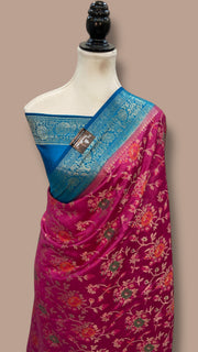 Pure Chiniya Silk Handloom Banarasi Saree - The Handlooms