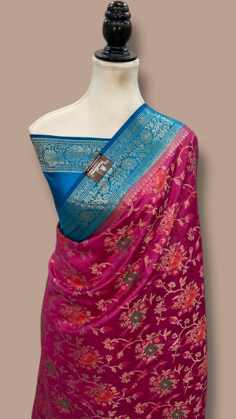 Pure Chiniya Silk Handloom Banarasi Saree - The Handlooms