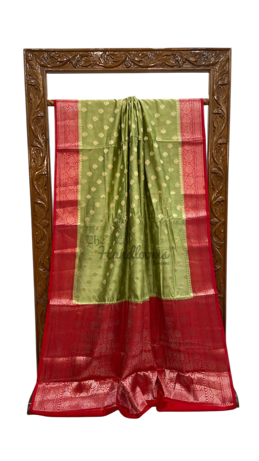Pure Chiniya Silk Handloom Banarasi Saree - The Handlooms