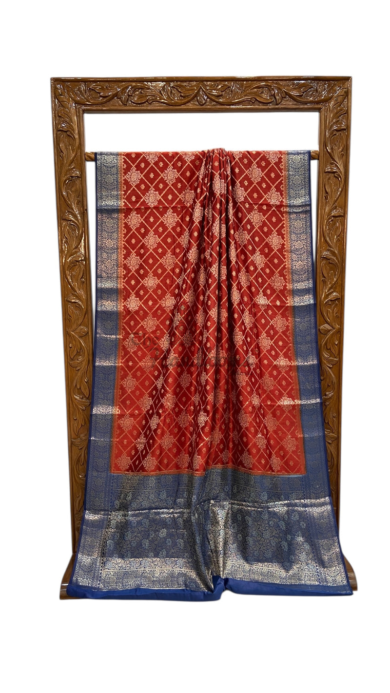 Pure Chiniya Silk Handloom Banarasi Saree - The Handlooms