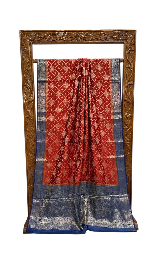 Pure Chiniya Silk Handloom Banarasi Saree - The Handlooms
