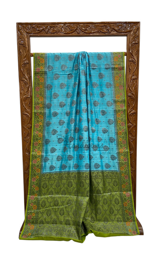 Pure Chiniya Silk Handloom Banarasi Saree - The Handlooms