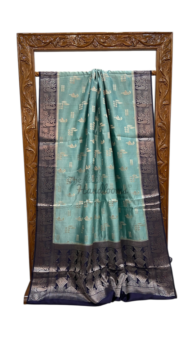 Pure Mango Silk Banarasi Handloom Saree - The Handlooms