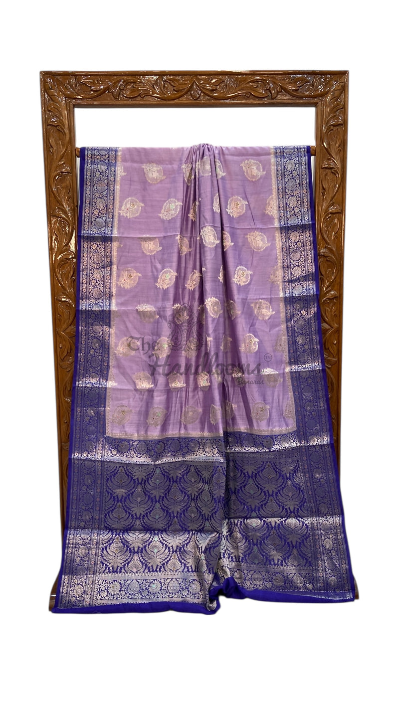 Pure Chiniya Silk Handloom Banarasi Saree - The Handlooms