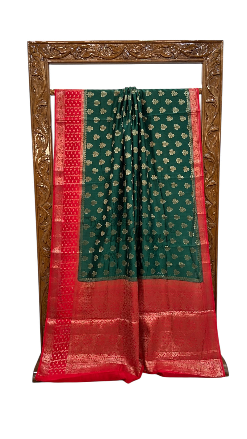 Pure Chiniya Silk Handloom Banarasi Saree - The Handlooms