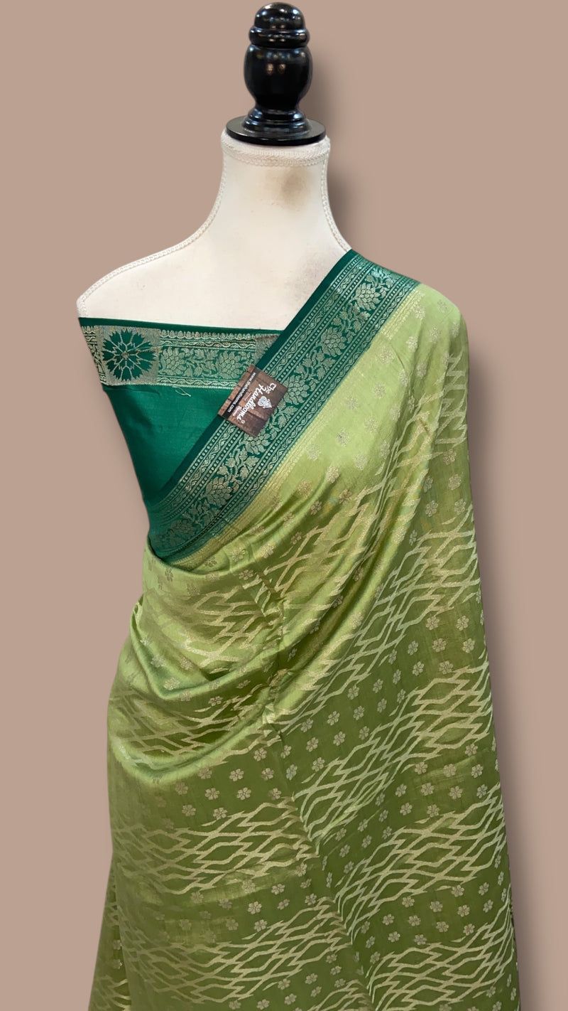 Pure Chiniya Silk Handloom Banarasi Saree - The Handlooms