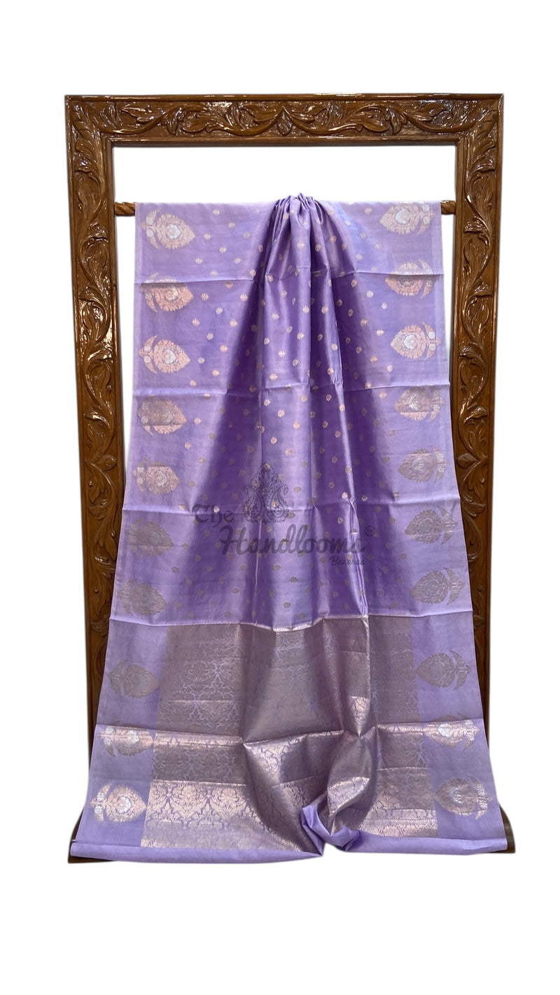 Pure Mango Silk Banarasi Handlokom Saree