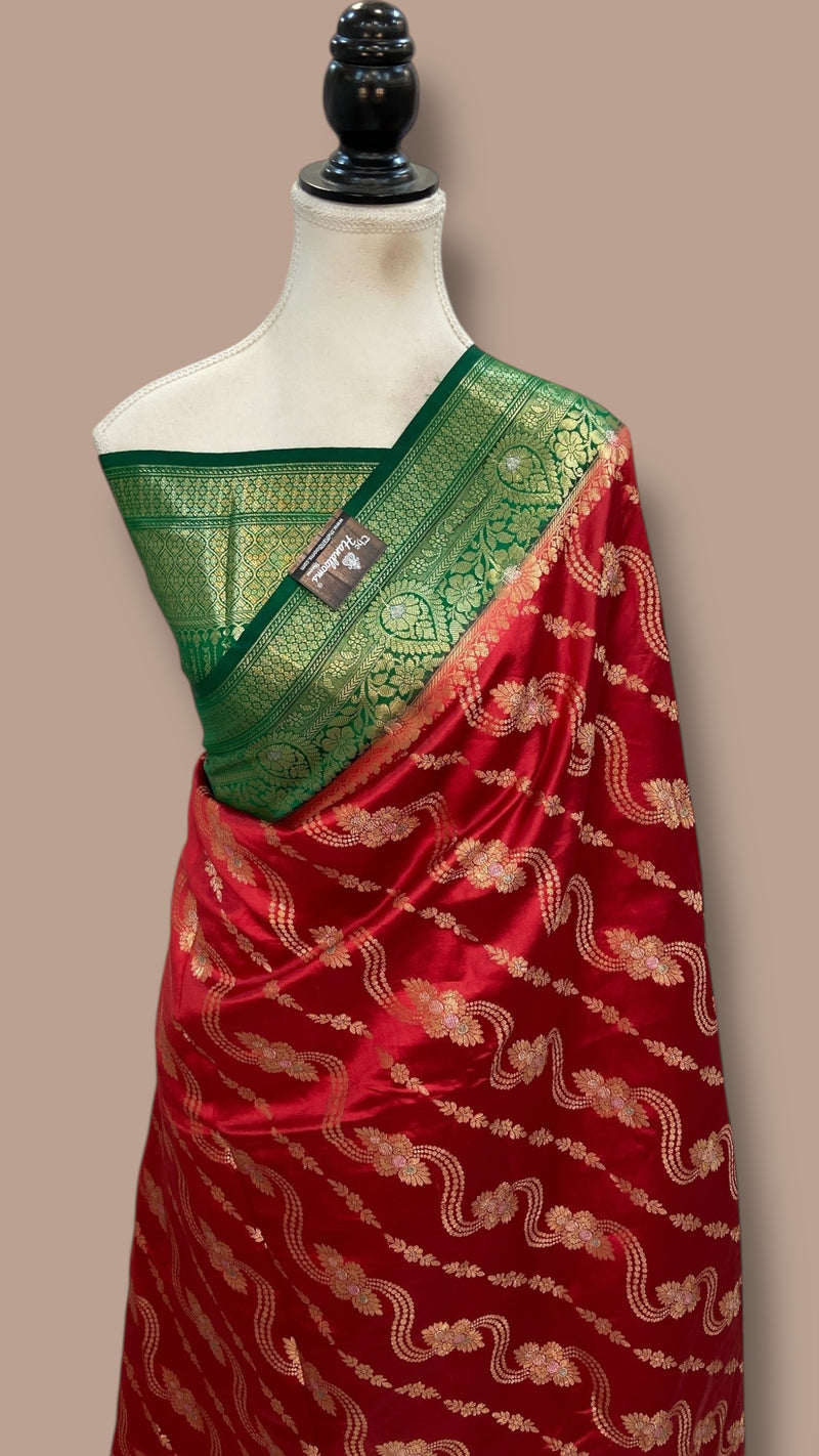 Pure Dupion Silk Banarasi Saree