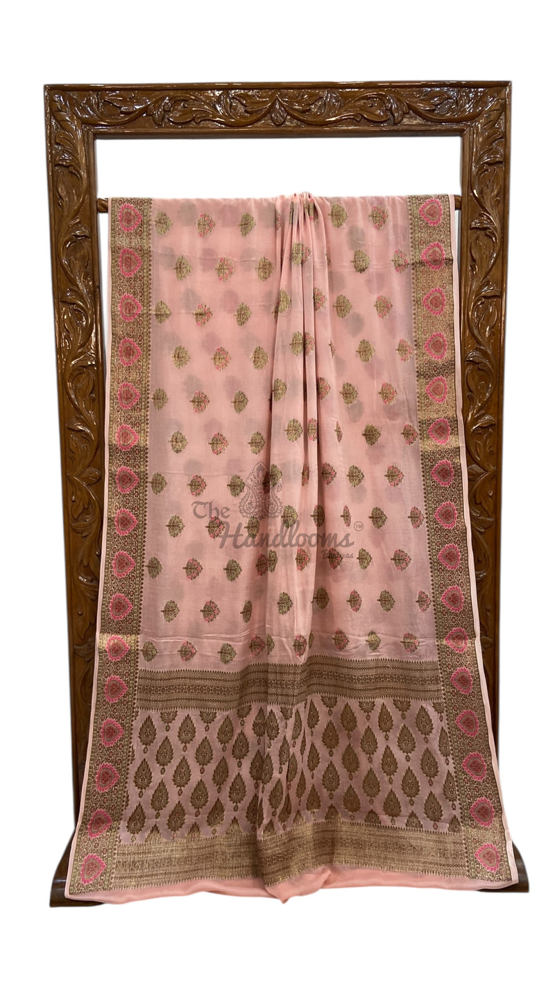 Pure Chiffon Khaddi Banarasi Saree