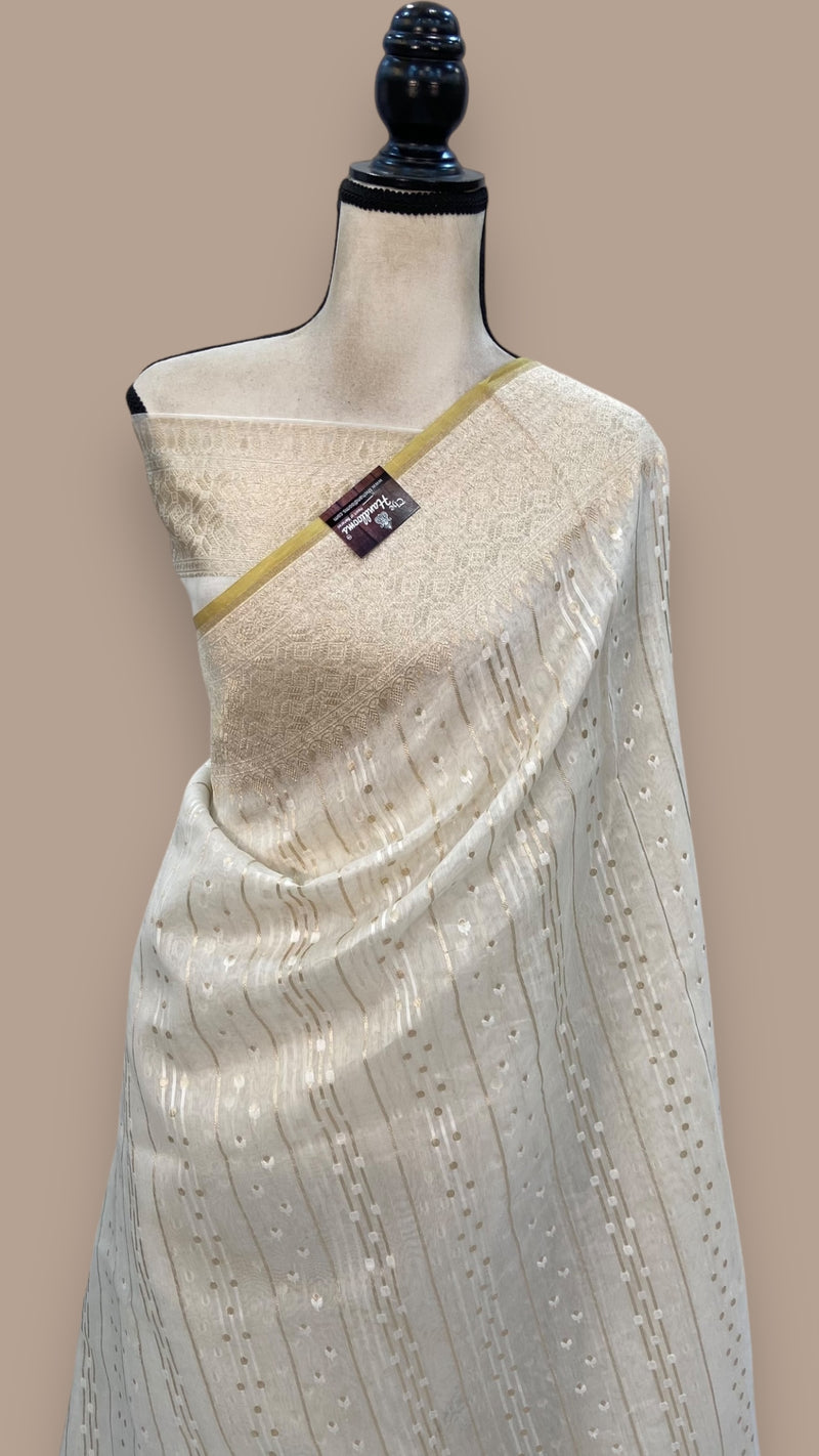 Pure Cotton Banarasi Handloom Saree - The Handlooms
