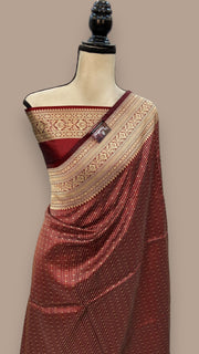 Pure Katan Silk Banarasi Handloom Saree - Tanchui Brocade - The Handlooms