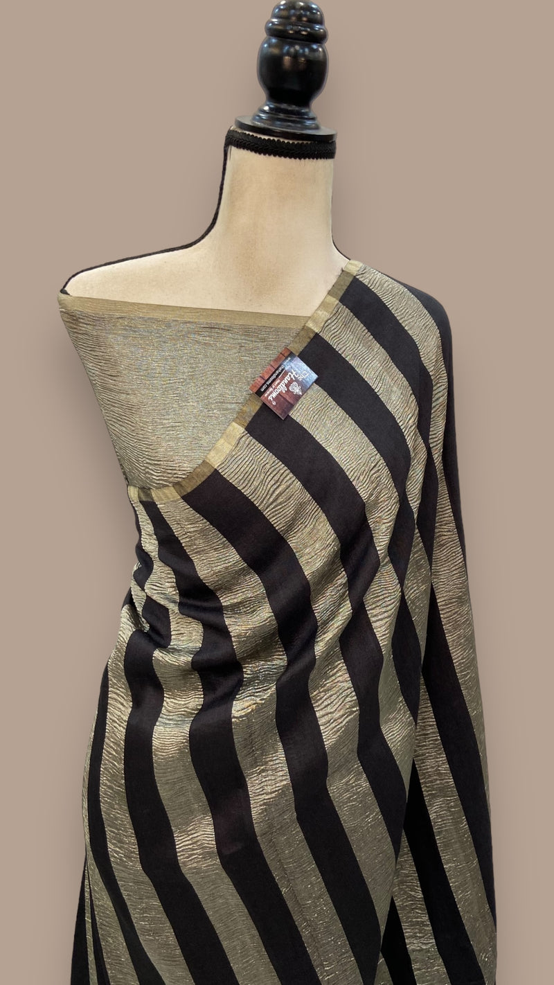 Pure Moonga Tissue Silk Banarasi Handloom Saree - The Handlooms