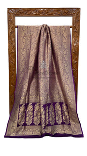 Pure Katan Silk Banarasi Handloom Saree - Tanchui Brocade - The Handlooms