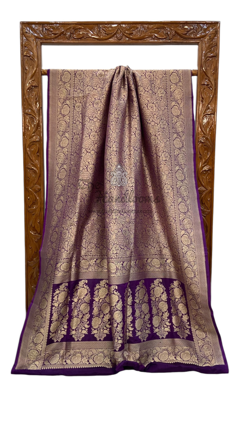 Pure Katan Silk Banarasi Handloom Saree - Tanchui Brocade - The Handlooms