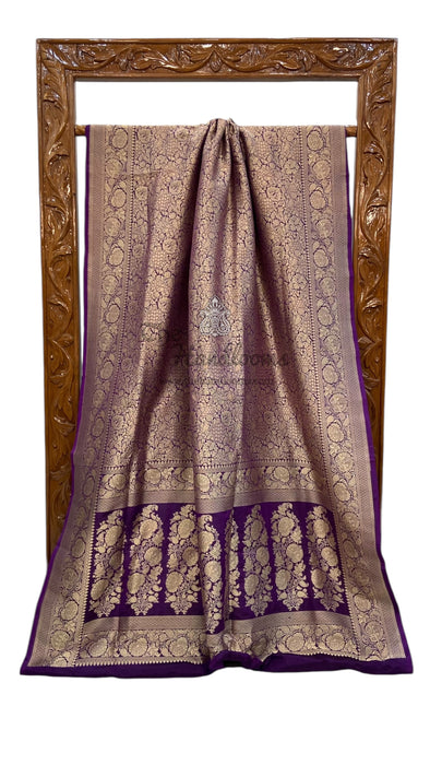 Pure Katan Silk Banarasi Handloom Saree - Tanchui Brocade