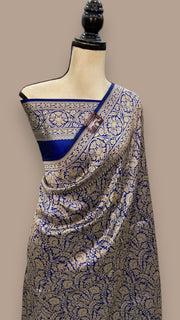 Pure Katan Silk Banarasi Handloom Saree - Tanchui Brocade - The Handlooms