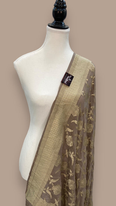 Khaddi Georgette Handloom Banarasi Dupatta