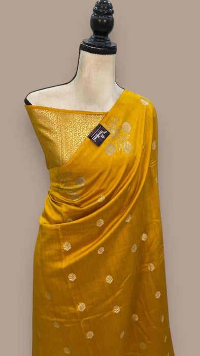 Moonga Georgette Handloom Banarasi Saree