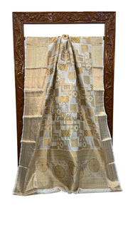 Pure Chiniya Silk Khaddi Handloom Banarasi Saree - The Handlooms