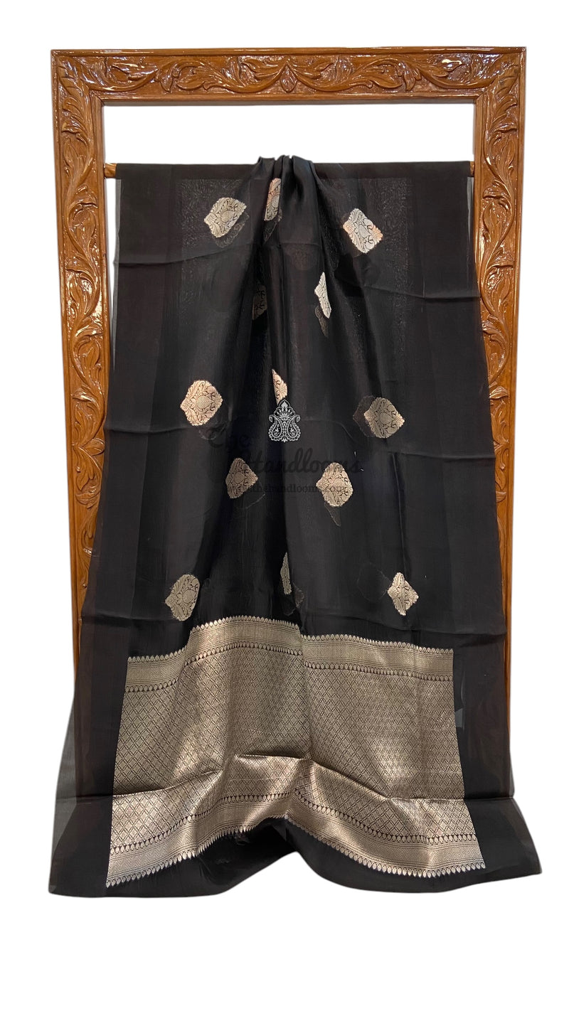 Pure Kora Handloom Banarasi Saree - The Handlooms