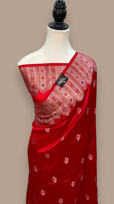 Pure Mango Silk Banarasi Handloom Saree