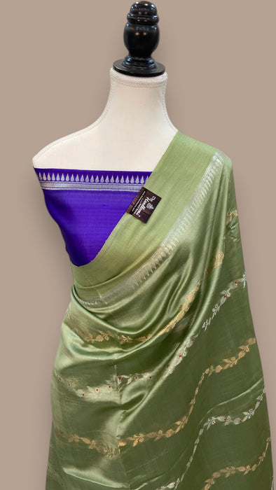 Pure Mango Silk Banarasi Handloom Saree