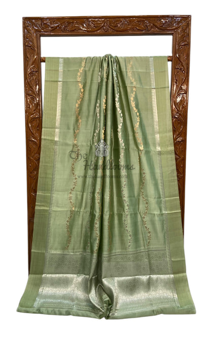 Pure Mango Silk Banarasi Handloom Saree