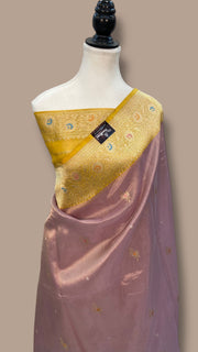 Pure Kora Handloom Banarasi All Over Kadua Motifs Saree - The Handlooms