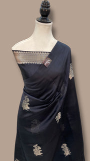 Pure Mango Silk Banarasi Handloom Saree - The Handlooms