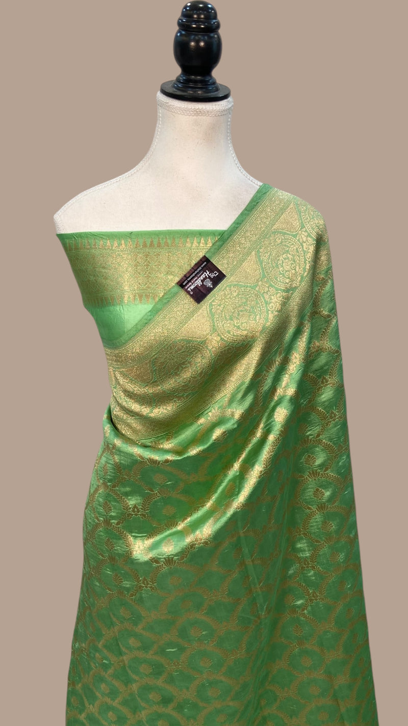 Pure Dupion Silk Banarasi Handloom Saree - The Handlooms