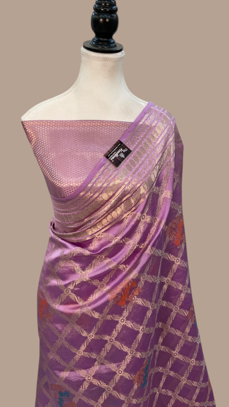 Pure Mango Silk Banarasi Handloom Saree - The Handlooms