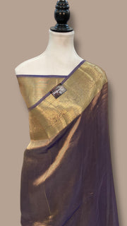 Pure Kora Tissue Handloom Banarasi Saree - The Handlooms