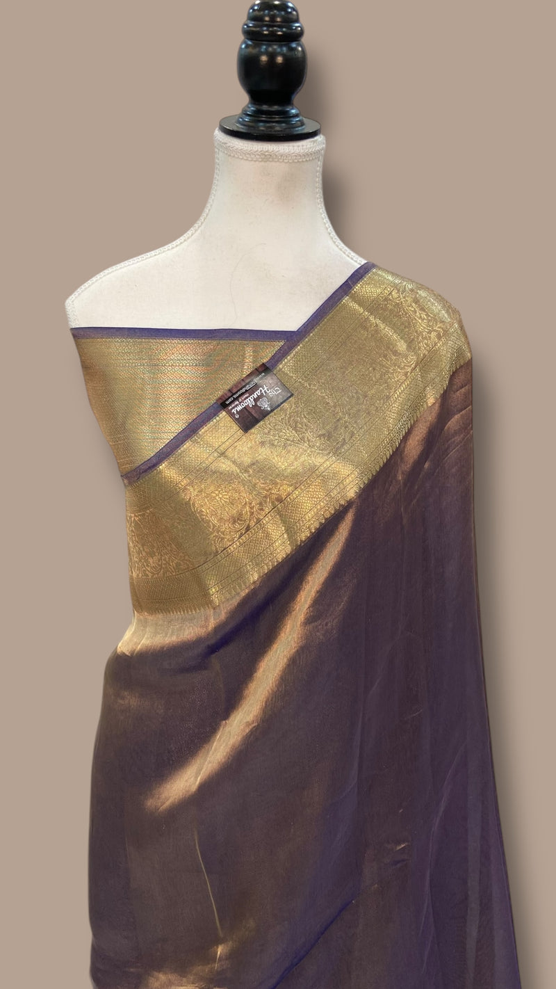 Pure Kora Tissue Handloom Banarasi Saree - The Handlooms