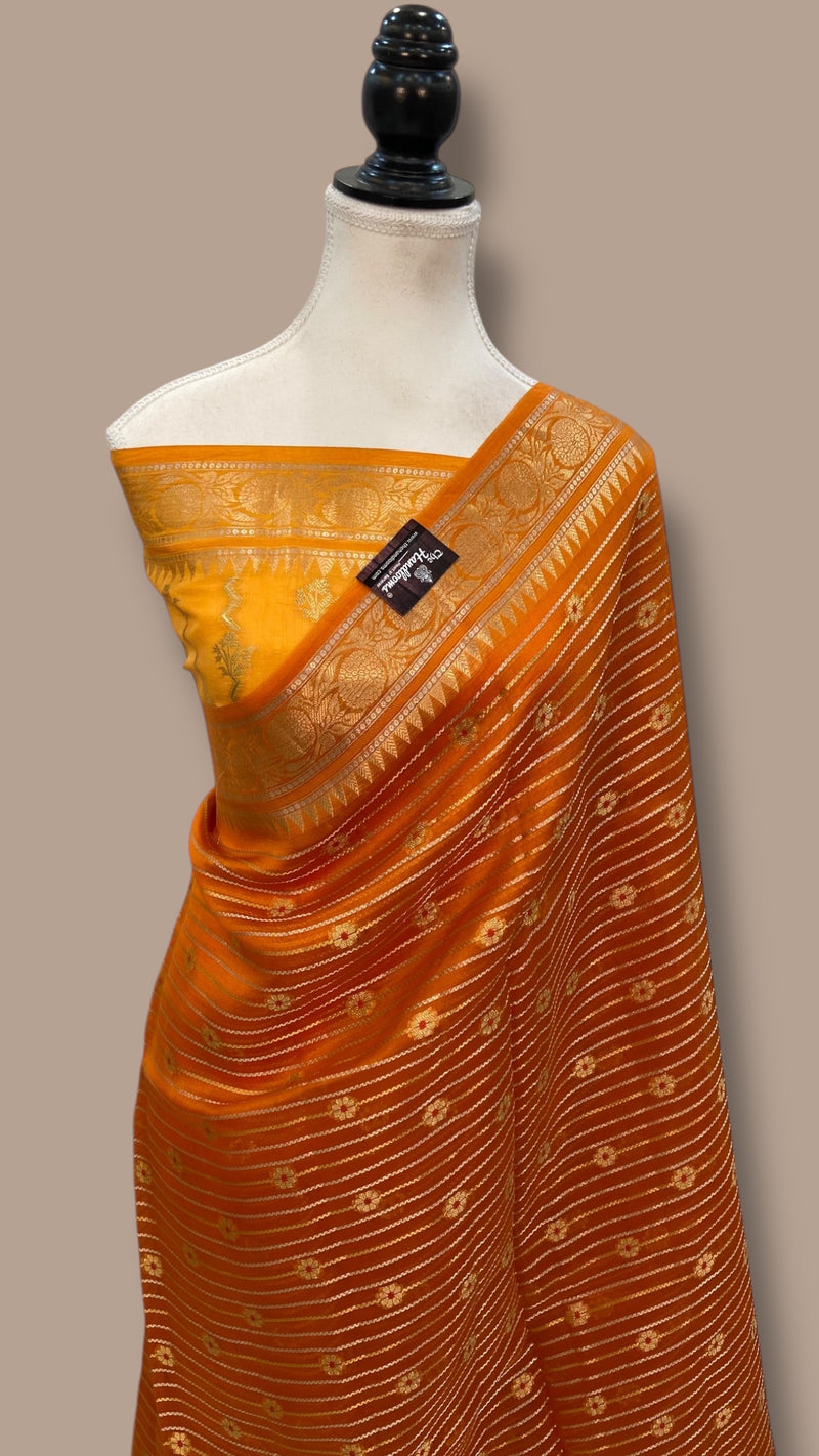 Pure Kora Handloom Banarasi Saree - The Handlooms