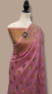Moonga Georgette Handloom Banarasi Saree - The Handlooms
