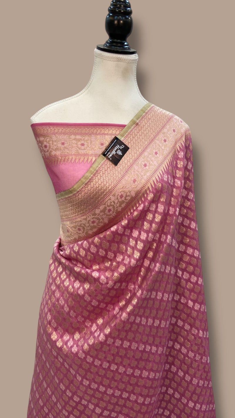Pure Cotton Banarasi Handloom Saree - The Handlooms