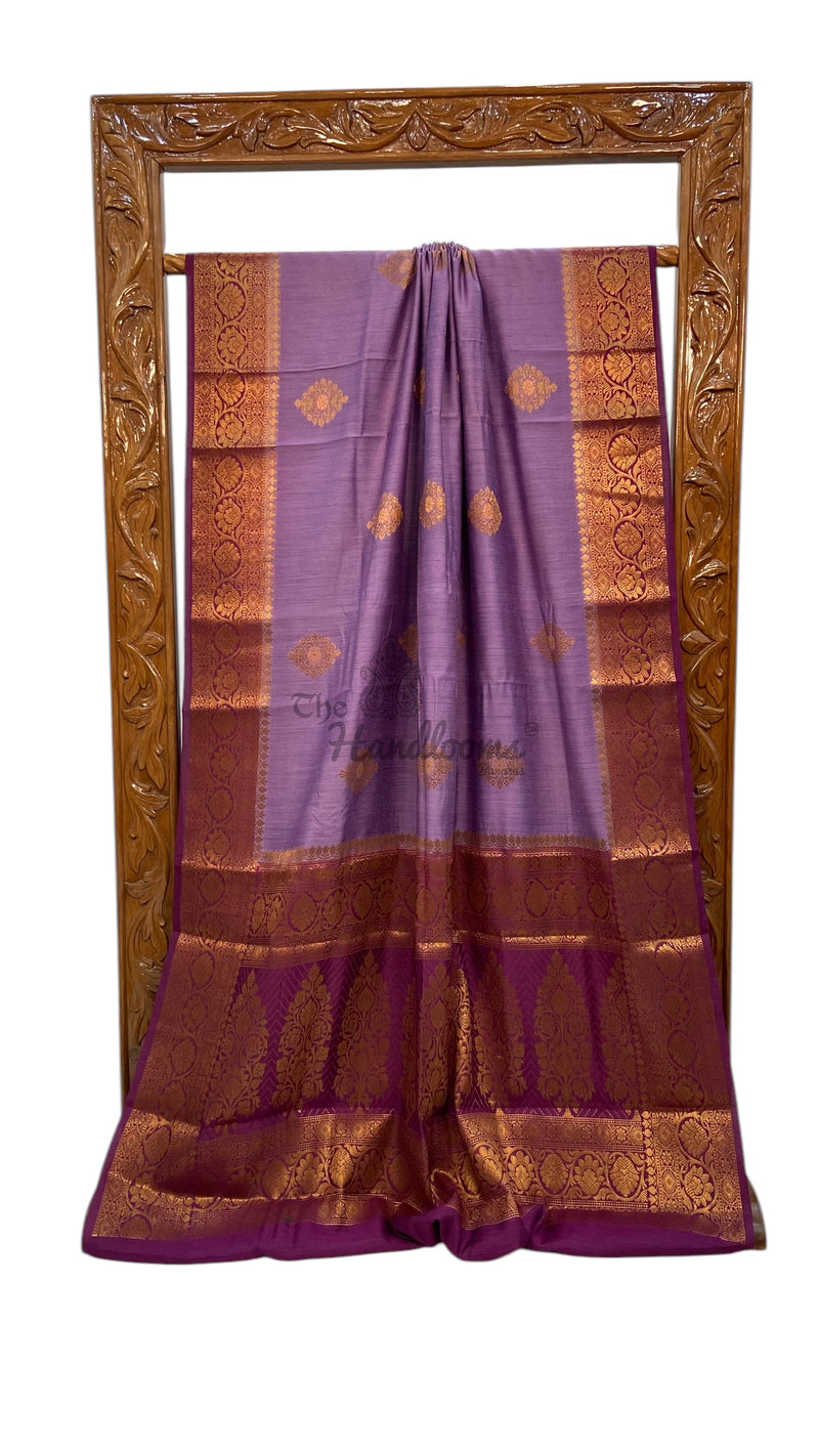 Moonga Silk  Handloom Banarasi Saree - The Handlooms