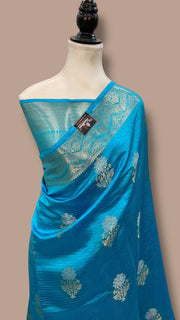 Pure Mango Silk Banarasi Handloom Saree - The Handlooms